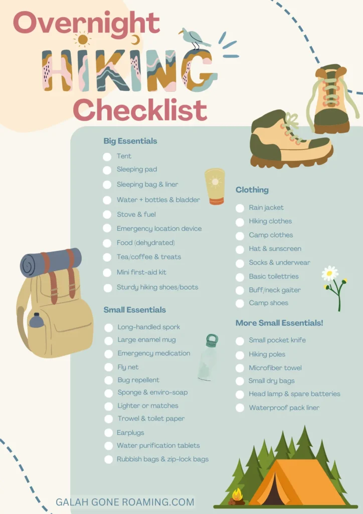 hiking packing tips